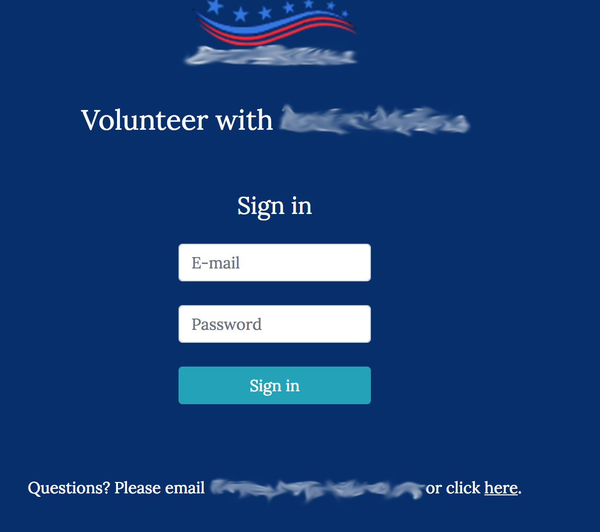 Volunteer Signup Page